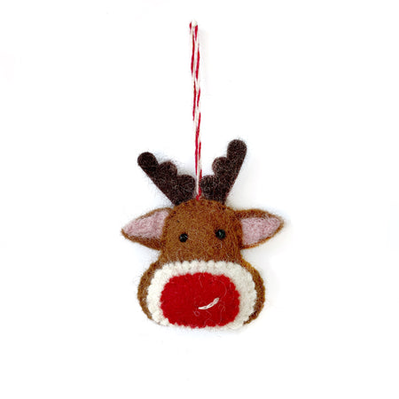 Red Nosed Reindeer Christmas Ornament