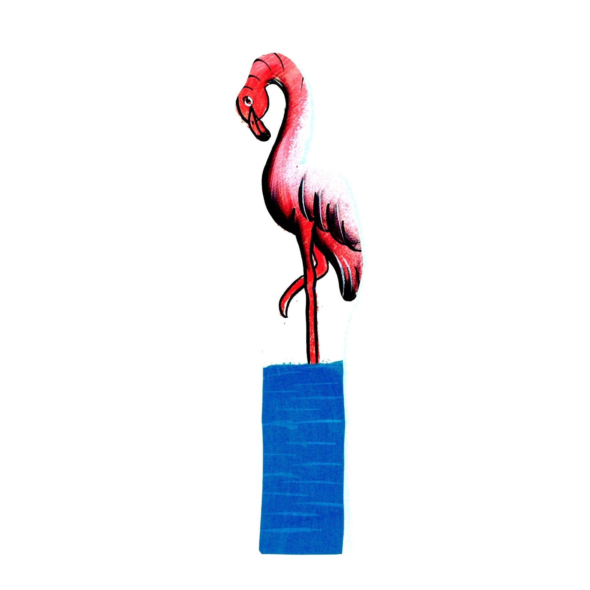African Flamingo Bookmark Leather Handmade Fair Trade