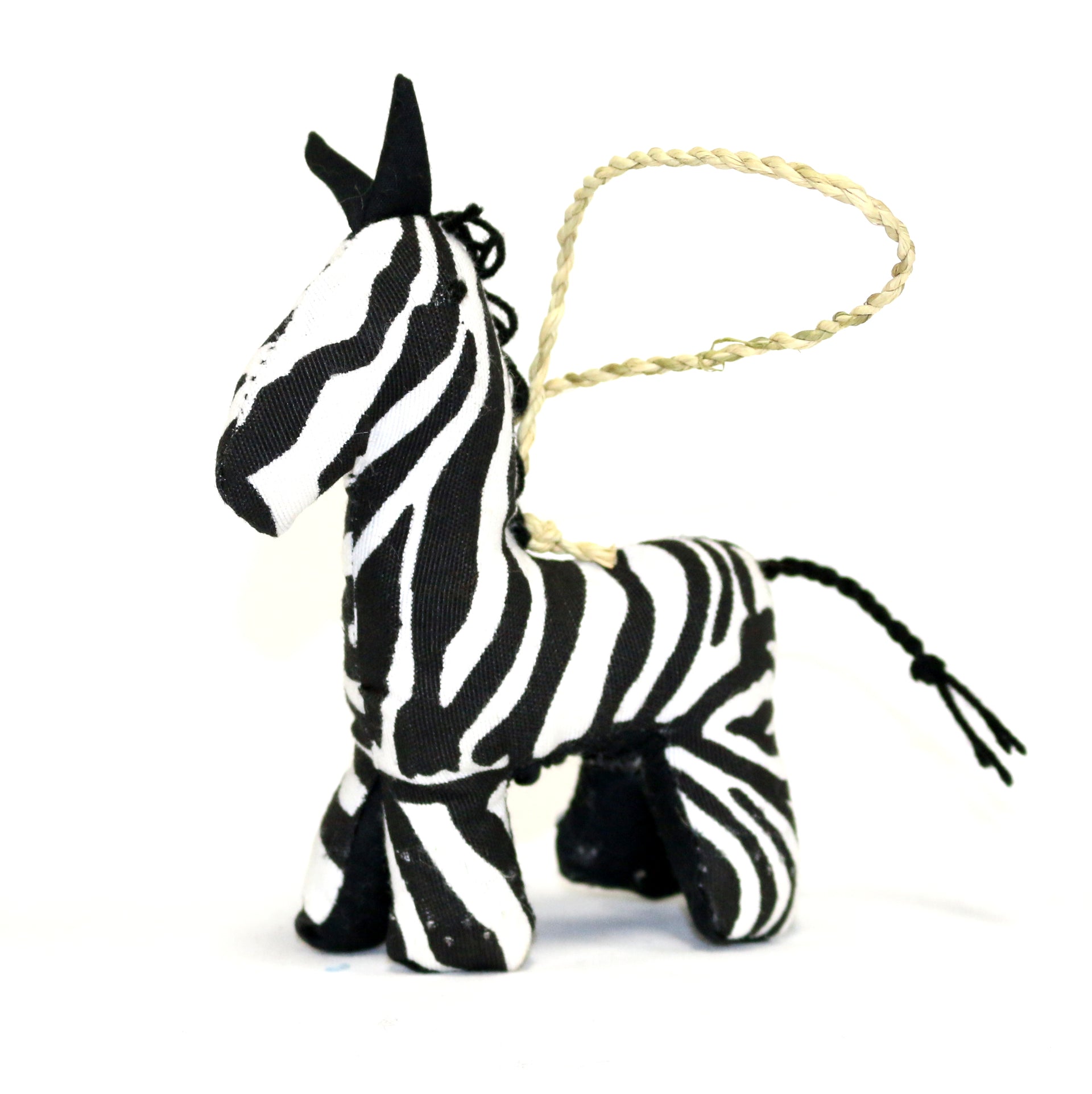 Stuffed Zebra Ornament