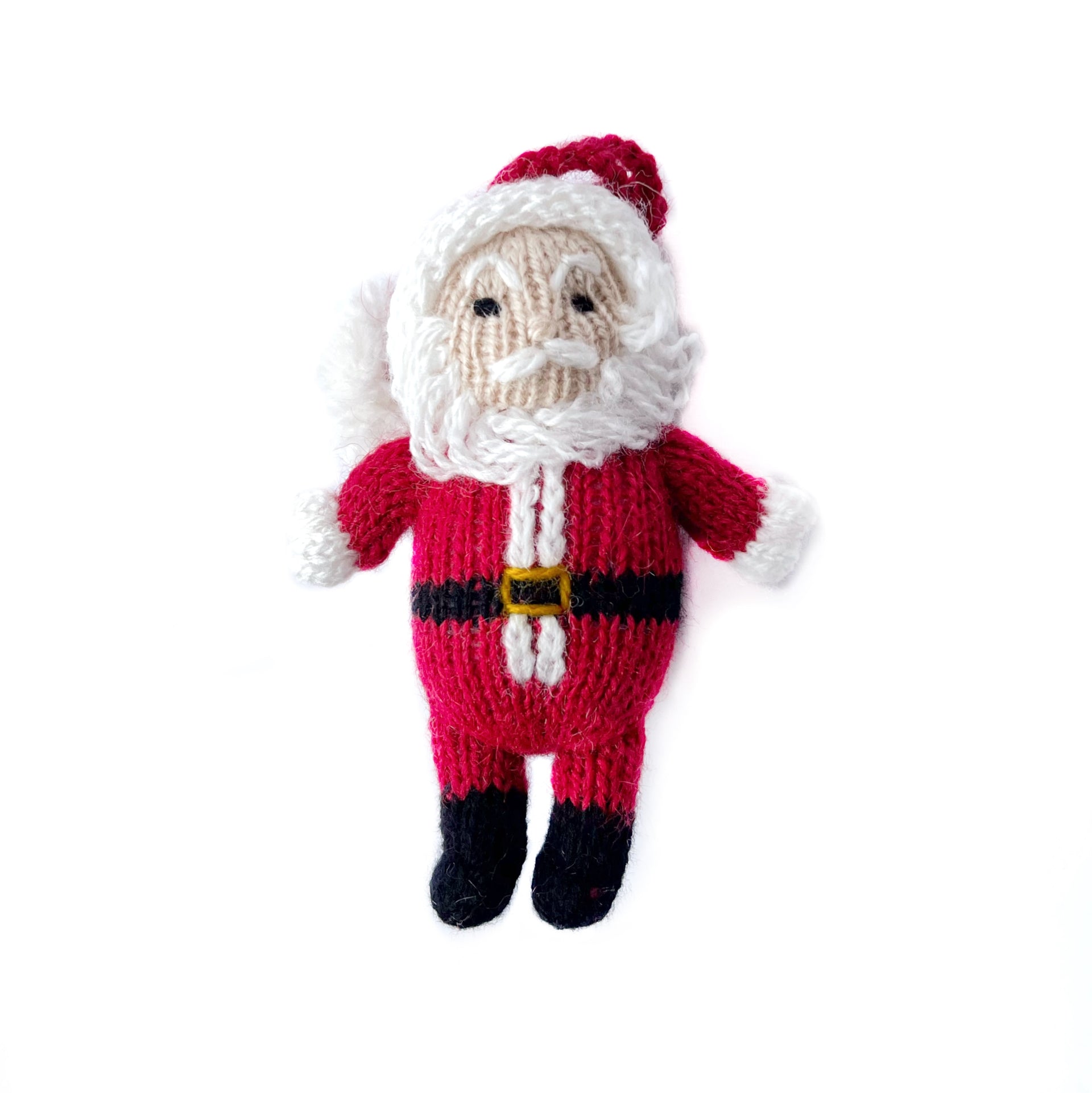 Premium Santa Ornament, Knit Wool