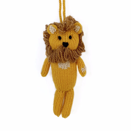 Knit Lion Ornament Fair Trade Christmas