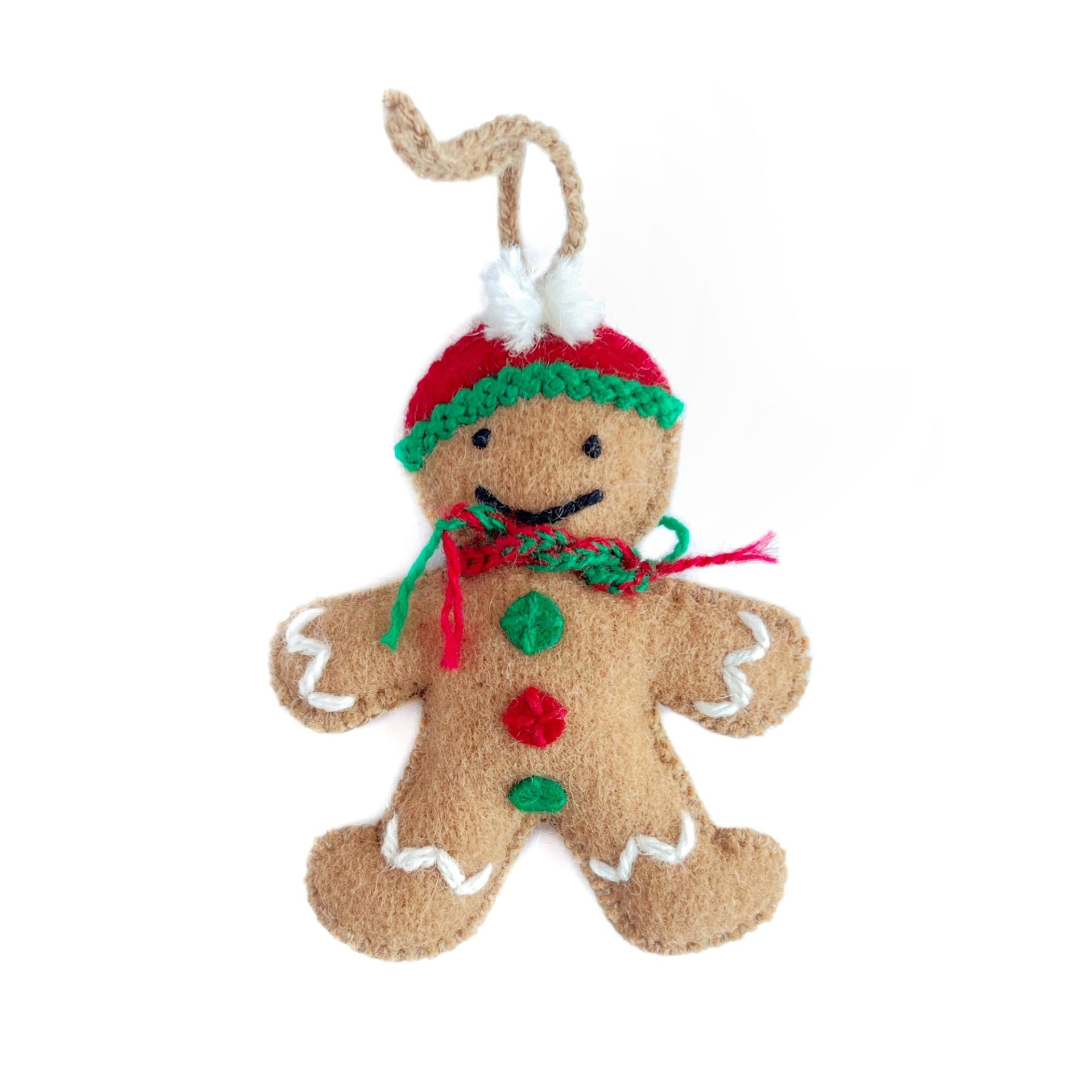 Cute Gingerbread Man Christmas Ornament