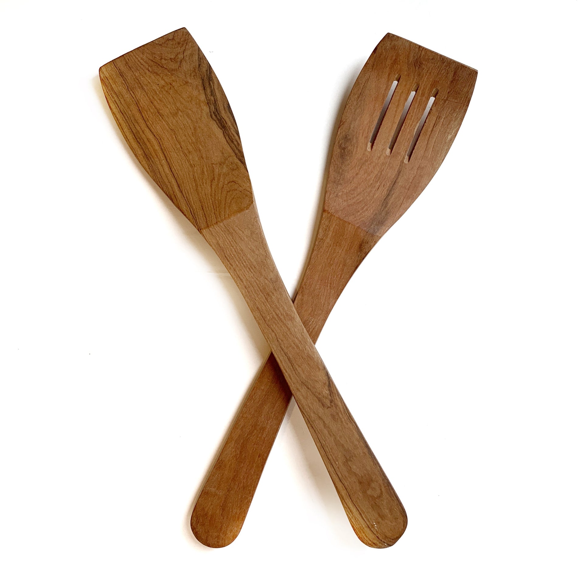 Olive Wood Spoons Handmade Flat Handle