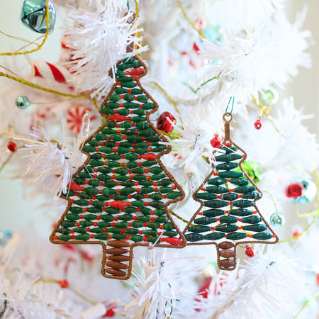 Christmas Tree Paper Bead Ornament