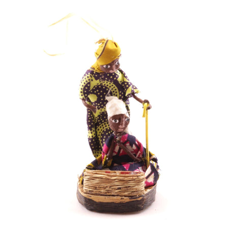 Mary Joseph Baby Jesus Ornament from Africa