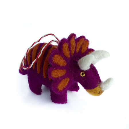 Triceratops Dinosaur Christmas Ornament 